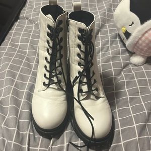 Boots, white colour with a little bit of black really comfortable